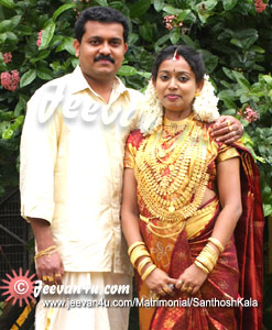 Santhosh Kala Wedding Pictures at Ashwathi Auditorium Thiruvananthapuram Kerala